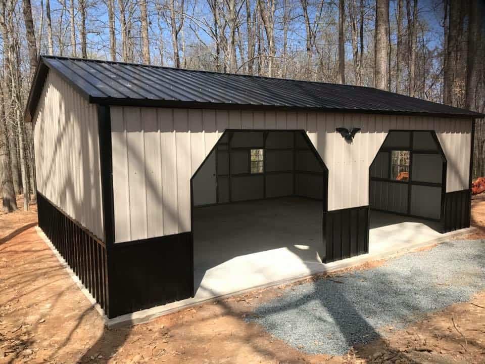 Eagle Carports 24x36x9 All Vertical Side Entry Garage Eagle Carports