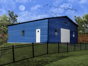 Eagle Carports 30x40x12 Vertical Roof Garage
