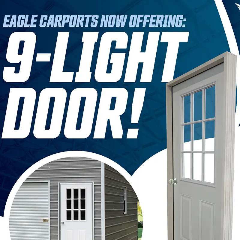 EC 9 Light Door FlyerDealer Updated Eagle Carports