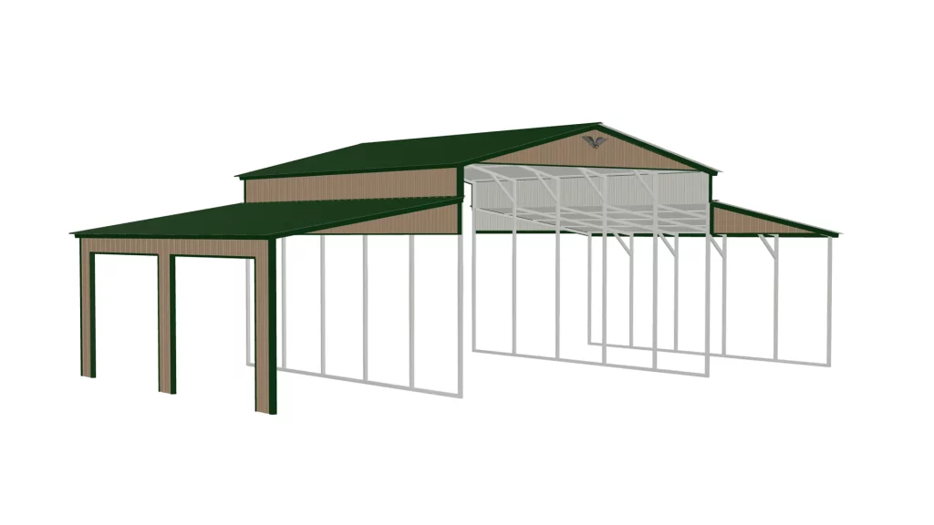 Metal Carports Combo Unit